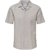 Only & Sons Overhemd 'Cantley' beige / lichtgrijs