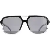 Dolce&Gabbana Aviator Mens Top zwart op kristal donkergrijze DG4354 zonnebrillen