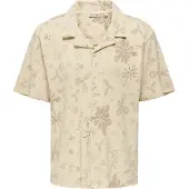 Only & Sons Overhemd 'Baggio' sand / bruin