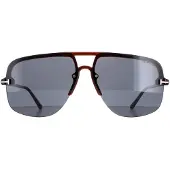 Tom Ford Aviator Heren Glanzend Lichtbruin Blauw Grijs Hugo 02 FT1003