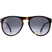 David Beckham DB1008/S 086 9O donker tortoise grijs gradiënt zonnebril