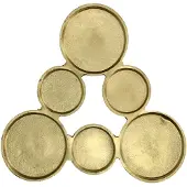 HD Living Kandelaar Gold 31 x 31 x 1,75 cm