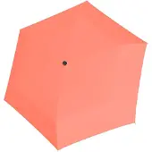 Doppler Fiber Mini Compact Zak paraplu 16 cm - 93cm Diameter - neon coral
