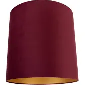 QAZQA Velours lampenkap rood 40/40/40 met gouden binnenkant