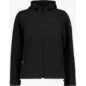 Mountain Peak kinder softshell jas zwart maat 134/140