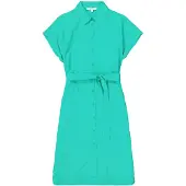 Garcia Ladies Dress Vivid Green Size: S | Midi Dresses Outlet | Dames | Blauw