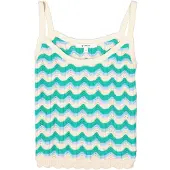 Garcia Ladies Singlet Vivid Green Maat: XS | Mouwloze Tops Outlet | Dames | Blauw