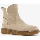 Hush puppies gevoerde suède dames boots beige maat 39