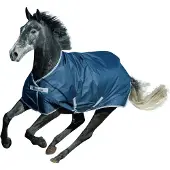 Bucas Deken Freedom Turnout 150gr Donkerblauw-zilver - 135/183