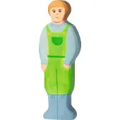 Holztiger Boerderij - Boer - 5X2X15Cm - Houten Figuur - Handgemaakt