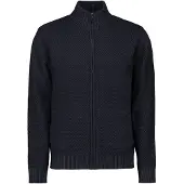 No-excess Gebreid vest donkerblauw