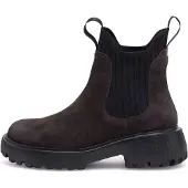 Woden Chelsea boots 'Isabella' chocoladebruin / zwart
