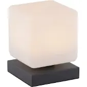 Paul Neuhaus LED-tafellamp Dadoa, dimbaar, zwart, Woon-/ Eetkamer, metaal, LED tafellamp