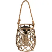 Luxform Lantaarn Solar Sardegna Natural Rope 15 Lumen
