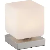 Paul Neuhaus LED-tafellamp Dadoa, dimbaar, alu / grijs / zink, Woon-/ Eetkamer, metaal, LED tafellamp