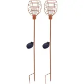 Luxform Tuinlamp Solar Stick Light Bottle Rustic (Set van 2)