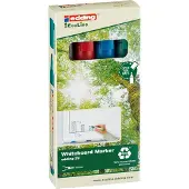 Edding ecoline E-29 Whiteboard-marker Kleurenassortiment Beitelpunt - 5 mm 4 Stuks