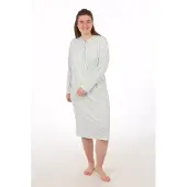 Perlina - Slaapkleed "Kikki" - Ecru/Lichtblauw - L
