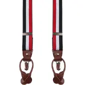 Suitable Luxe Bretels Rood Wit Blauw -