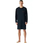 Schiesser Pyjama kort nachtblauw / kersrood