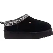 Warmbat Dames Mocassin Zwart KYN3713/99 Kynuna Plateau Tape