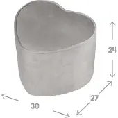 Roba Hocker Lil Sofa in hartvorm