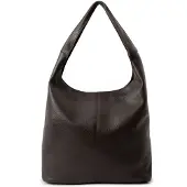 Manfield Bruine leren shopper | Maat Onesize