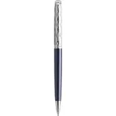 Waterman Hémisphère balpen | Metaal-blauwe lak met palladium detail | Gebeitelde dop | met geschenkdoos