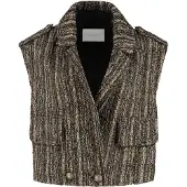 Amaya Amsterdam Dames Blazers Day Gilet - Zwart - Maat XS
