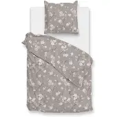 Zohome Zo Home Dekbedovertrek Flanel Aria - grey 140x200/220cm