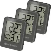 Bresser ClimaTemp Hygro Indicator Set van 3 Thermo-/Hygrometers (grijs)