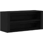 vidaXL Schoenenbank 100x35x45 cm bewerkt hout zwart eikenkleurig