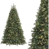 Royal christmas - Kunstkerstboom - Bogota Greenwoord met Verlichting - 180 cm - PE/PVC - 300 LED-Lampjes - Groen