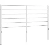 vidaXL Vervangend hoofdbord metaal wit 135 cm