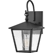 HINKLEY LED Wand Buitenlamp Huntersfield | 1X E27 Max 60W | IP44 | Dimbaar | Black