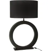 J-Line lamp Rond - aluminium - zwart
