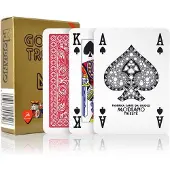 Modiano CARTE POKER GOLDEN TROPHY 4 STANDARD INDEX Rood