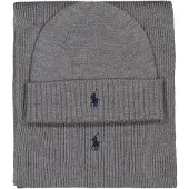 Ralph Lauren Muts en sjaal als set van zuivere wol