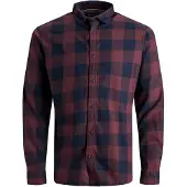 Jack & Jones Overhemd donkerblauw / wijnrood