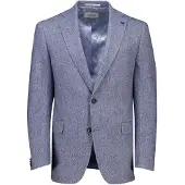 CARL GROSS Colbert normale fit blauw wol
