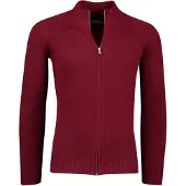 Scotland Blue vest effen bordeaux normale fit