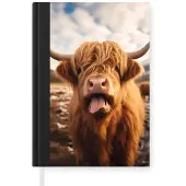 MuchoWow Schotse hooglander - Tong - Hoorns