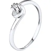Diadema Solitaire Diamond 0,04 Cts White Gold Jewelry