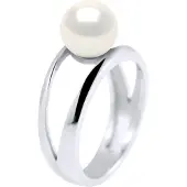 Diadema Rush Ring zoetwaterparels Button 7-8mm White Natural White Gold