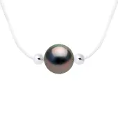 Diadema LOVE LINK Ketting Tahitian Pearl Ronde 8-9 mm nylon Transparent 925