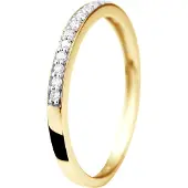 Diadema Alliance Diamonds 0.150 Cts Yellow Gold Jewelry
