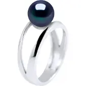 Diadema Rush Ring zoetwaterparels Button 7-8mm Black Or White