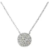 Diadema Ketting "cirkel diamant" zirkoniumoxiden en 925 zilver