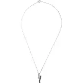 Diadema Ketting "ying-yang" zwart en wit zirkoniumoxiden 925