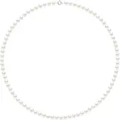 Diadema Ketting Water Pearl Rank Sweet Ronde 5-6mm White White Gold 18k